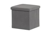 Taburet s úložným prostorem TAB-471 GREY6, š 38 x hl 38 x v 38, 290 Kč